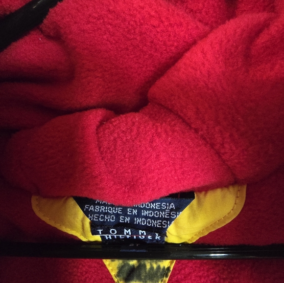 90's puffer Tommy Hilfiger  Logo patch Zip Up Jacket 2t - Picture 4 of 6